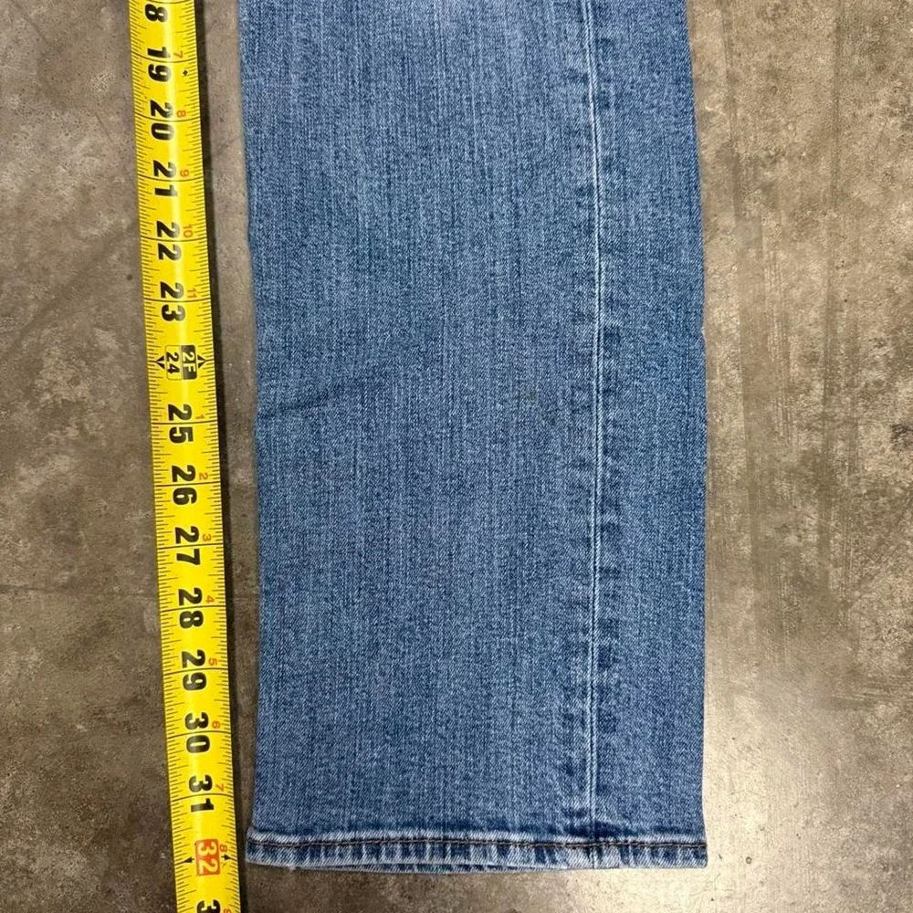 True Religion Slim Straight Mens Jeans 34x32 Medium Wash Blue Y2K Distressed